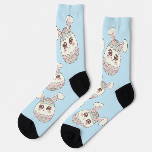 Ostereig Bunny Socken (Linkes Detail)