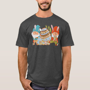 Ostereig Gnomes Bunny Niedlich Vintag T-Shirt