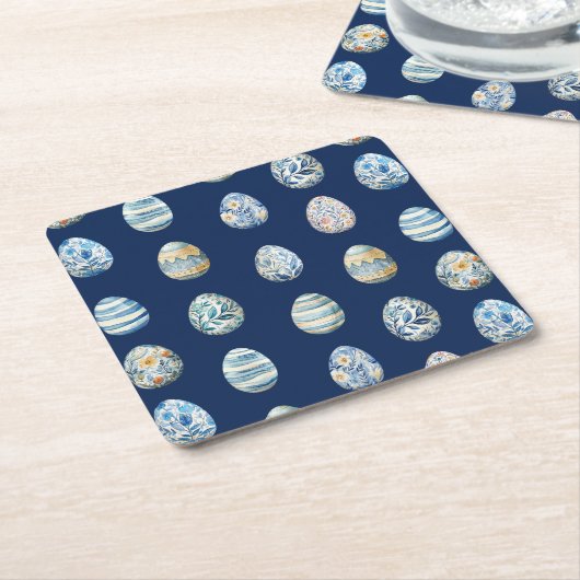 Ostereig-Untersetzer Rechteckiger Pappuntersetzer (angewinkelt)