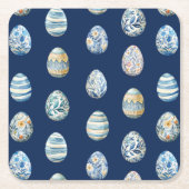 Ostereig-Untersetzer Rechteckiger Pappuntersetzer (Vorderseite)