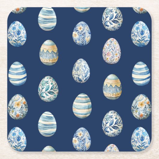 Ostereig-Untersetzer Rechteckiger Pappuntersetzer (Vorderseite)