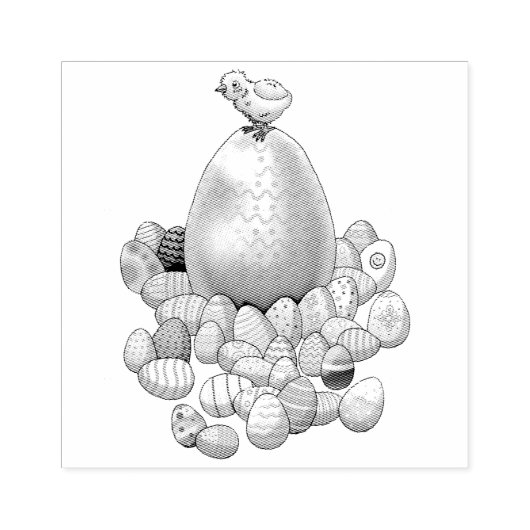 Ostereighunt Gummistempel (Prägung)