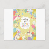 Ostereinhorn Feiertagspostkarte (Vorderseite)