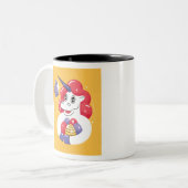 Ostereinhorn Zweifarbige Tasse (Vorderseite Links)