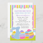 Ostereinladung Bunny Egg Hunt oder Brunch Einladung (Vorne/Hinten)