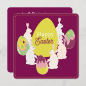 Ostereinladung. Einladung (Vorne/Hinten)