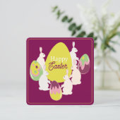 Ostereinladung. Einladung (Stehend Vorderseite)