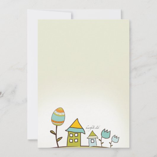 Ostereinladung Einladung (Rückseite)