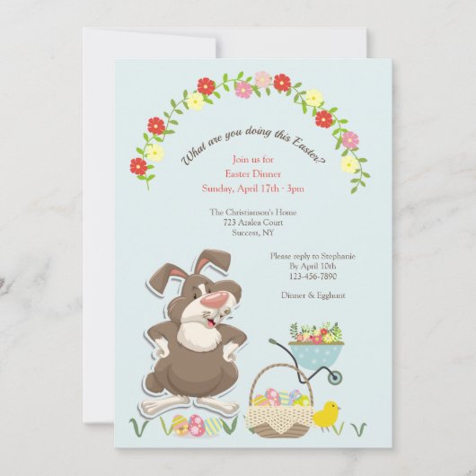 Ostereinladung Einladung (Vorderseite)