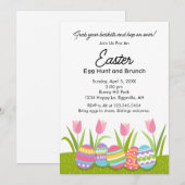 Ostereinladung für Brunch und Eierjagd Einladung (Vorne/Hinten)