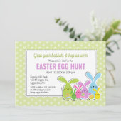 Ostereinladung mit einer Menschenmenge von Bräuche Einladung (Stehend Vorderseite)