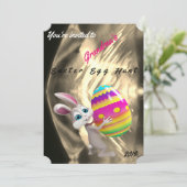 Ostereinladung - Ostereierjagd - Personalisieren Einladung (Stehend Vorderseite)