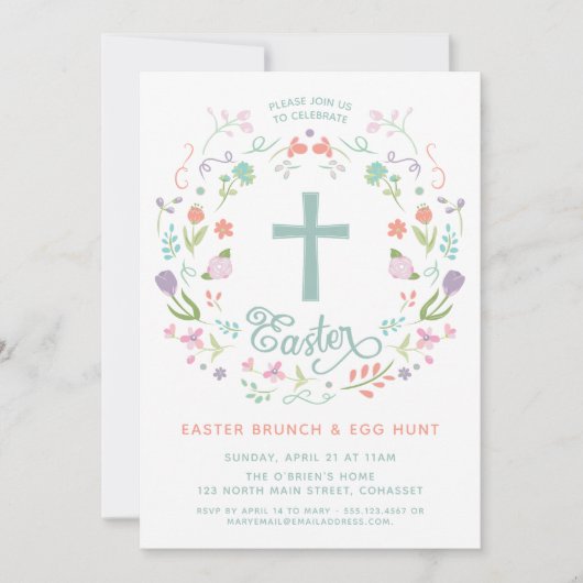Ostereinladung - Religiöse Feier einladen Einladung (Vorderseite)