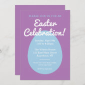 Ostereinladung zu einer Feier Einladung (Vorne/Hinten)