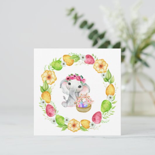 Osterelementare Karten (Stehend Vorderseite)