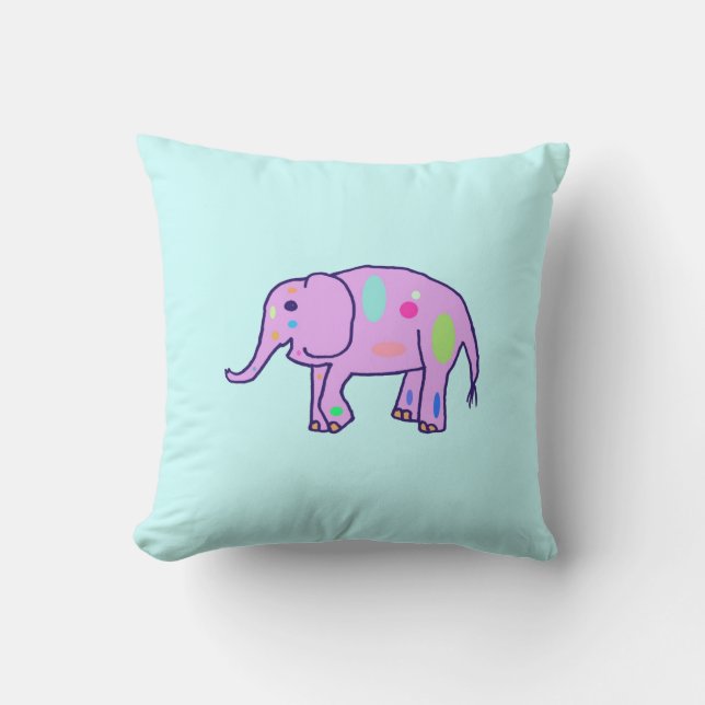 Osterelephant Kissen (Vorderseite)