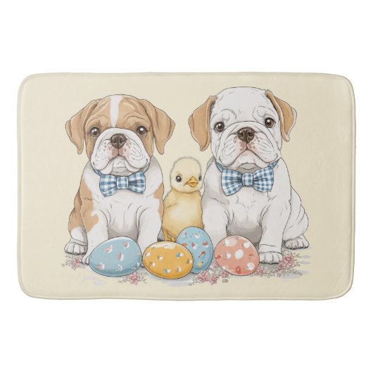 Osterenglische Bulldogs Badematte (Vorderseite)
