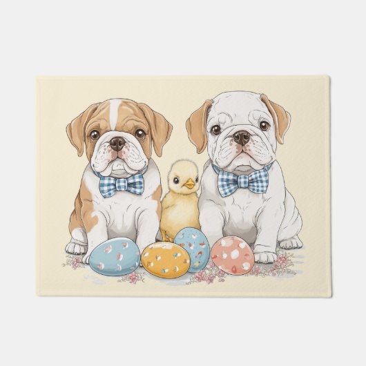 Osterenglische Bulldogs Fußmatte (Vorderseite)