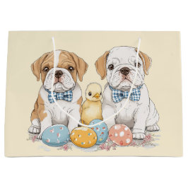 Osterenglische Bulldogs Große Geschenktüte