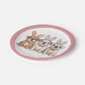 Osterenglische Bulldogs Pappteller (Schrägansicht)