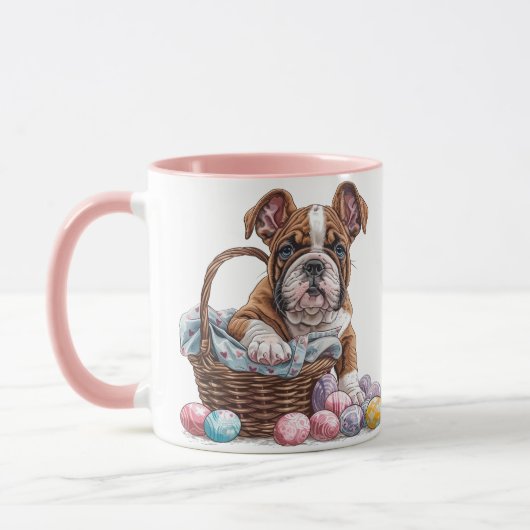 Osterenglische Bulldogs Tasse (Links)