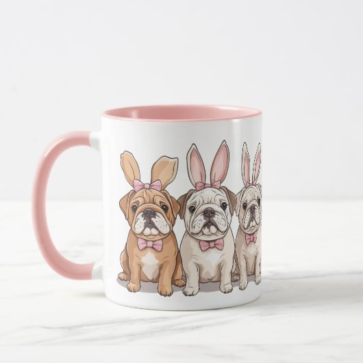 Osterenglische Bulldogs Tasse (Links)