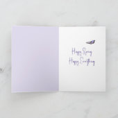 Osterente im Korb Karte (Innenseite)