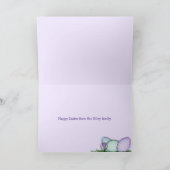 Osterente mit Eiern Feiertagskarte (Innenseite)