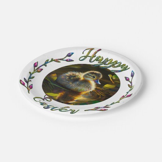 Osterente Pappteller (Schrägansicht)