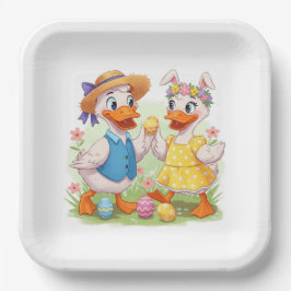 Osterente Pappteller