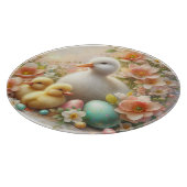 Osterenten, Eier und Blume Schneidebrett (Ecke)
