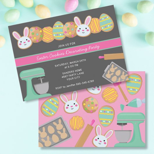 OSTEREOSTER-COOKIE-PARTY-EINLADUNG EINLADUNG