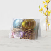 OSTERES GREETING FÜR FAMILIE UND FREUNDE KARTE (Gelbe Blume)