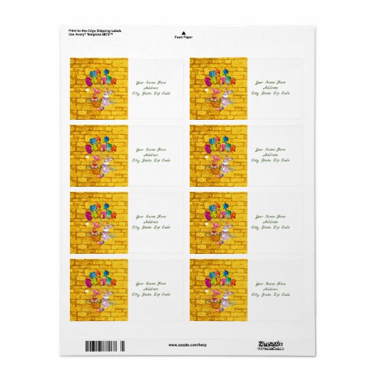 Osteretiketten (Vorne)