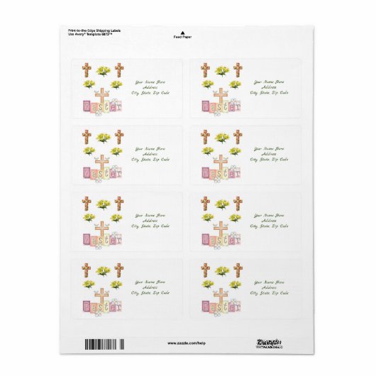 Osteretiketten (Vorne)