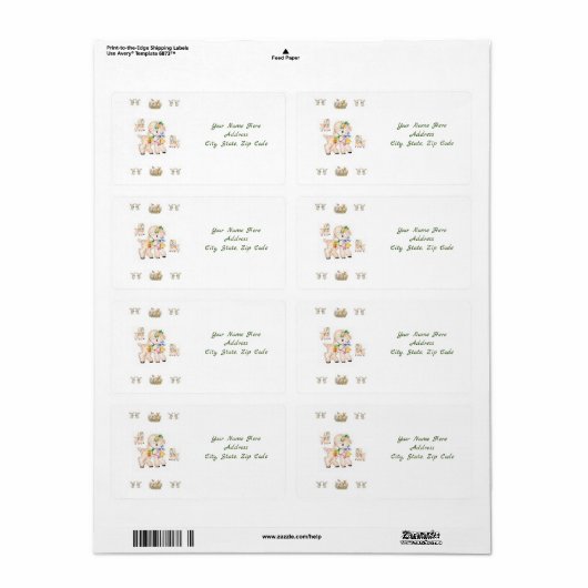 Osteretiketten (Vorne)