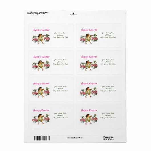 Osteretiketten (Vorne)