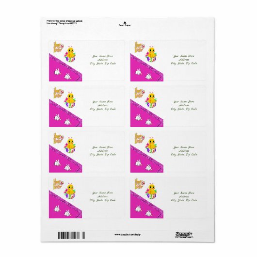 Osteretiketten (Vorne)