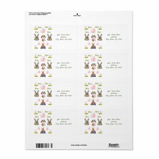 Osteretiketten (Vorne)