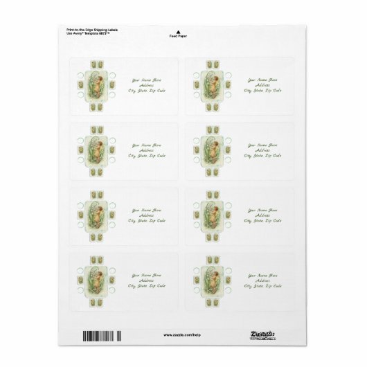 Osteretiketten (Vorne)