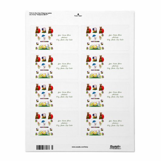 Osteretiketten (Vorne)