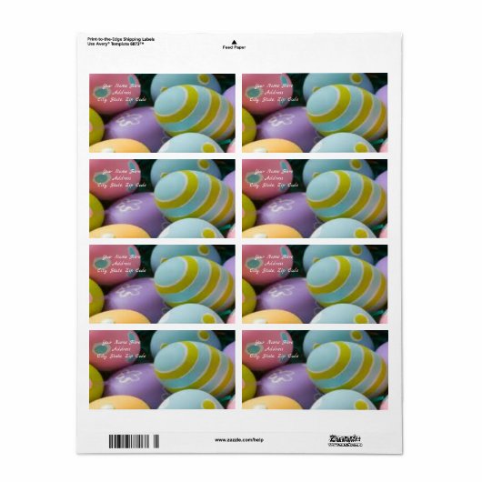 Osteretiketten (Vorne)