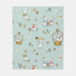 Osterfamilie Bennnies Ei Hunt Fleecedecke