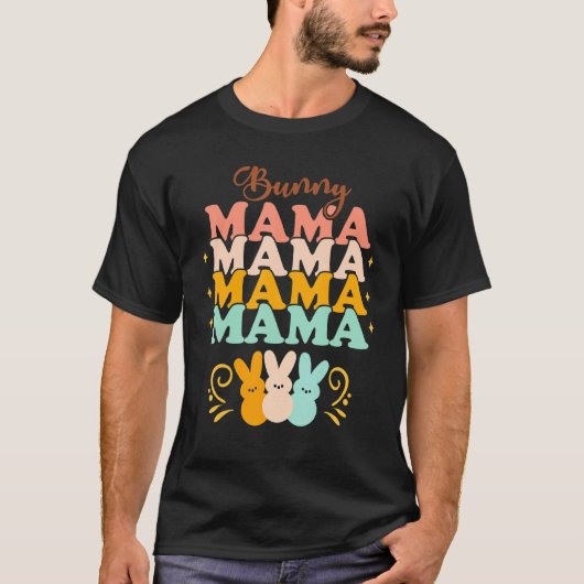 Osterfamilie passt Outfits Pastellfarben Mama B T-Shirt (Vorderseite)