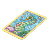 OSTERFANTASIE, FRÜHJAHRE SEEPFERD FERIENURLAUB MAG MAGNET (Linke Seite)