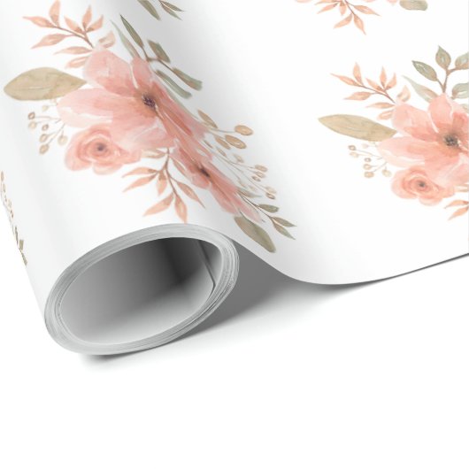 Osterfarbe Blume Geschenkpapier (Rolleneckpunkt)