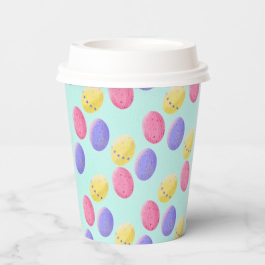 Osterfarbeier Pappbecher (Rückseite)