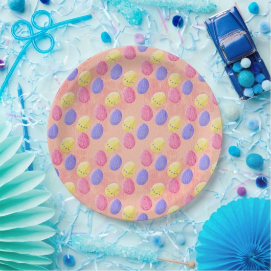 Osterfarbeier Pappteller (Party)