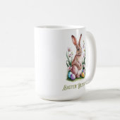 Osterfarben Bunny & Blume Kaffeetasse (VorderseiteRechts)