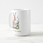 Osterfarben Bunny & Blume Kaffeetasse (Vorderseite Links)